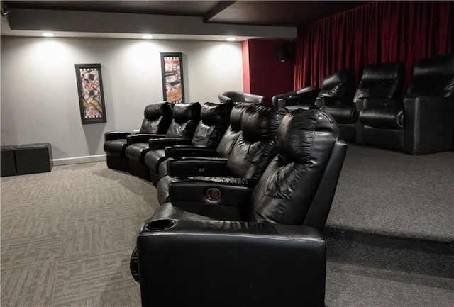 600 Admiral Blvd Unit 1505, Kansas City, MO 64106 - home theater with carpet floors and recessed lighting