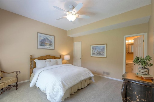16042 Overbrook Ln, Stilwell, KS 66085 - bedroom featuring light colored carpet and ceiling fan