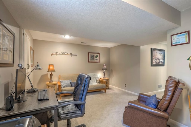 16042 Overbrook Ln, Stilwell, KS 66085 - office featuring carpet floors and a textured ceiling