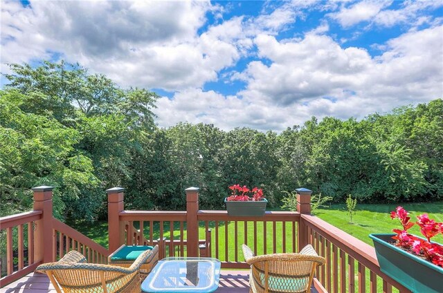 16042 Overbrook Ln, Stilwell, KS 66085 - deck with a lawn