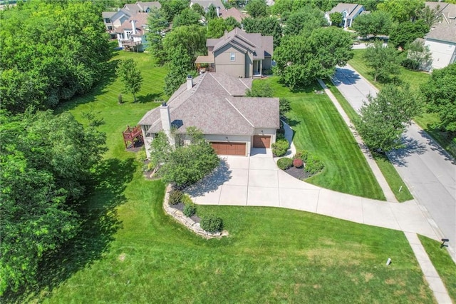 16042 Overbrook Ln, Stilwell, KS 66085 - aerial perspective of suburban area
