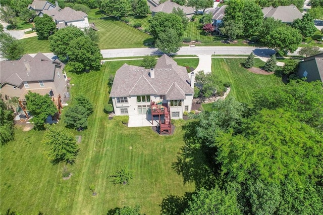 16042 Overbrook Ln, Stilwell, KS 66085 - aerial perspective of suburban area