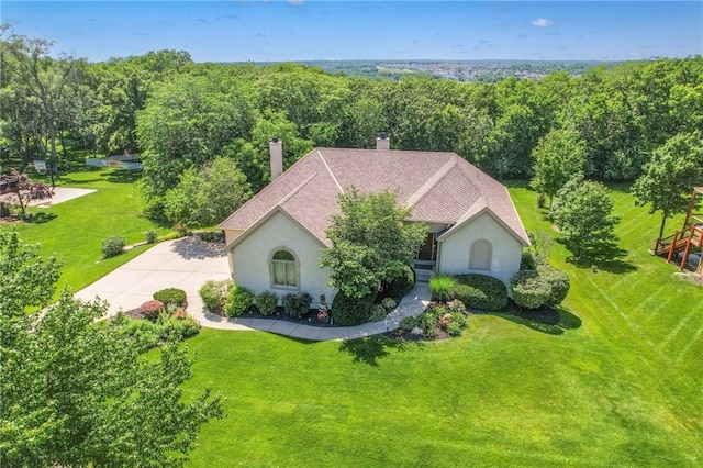 16042 Overbrook Ln, Stilwell, KS 66085 - view of subject property with a forest