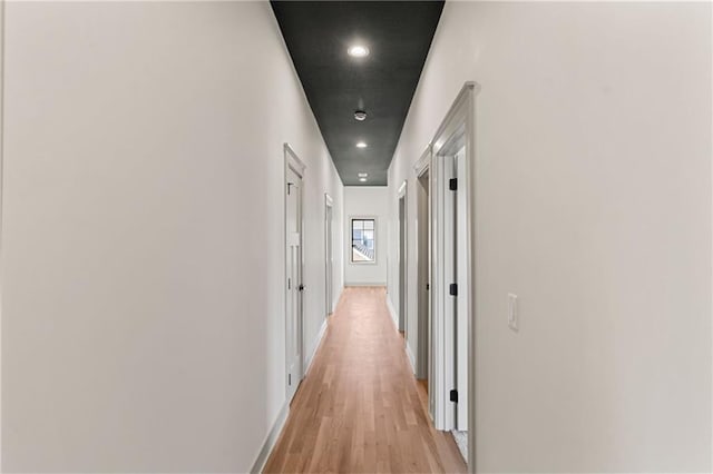 6000 El Monte St, Fairway, KS 66205 - corridor with light wood-style floors and recessed lighting