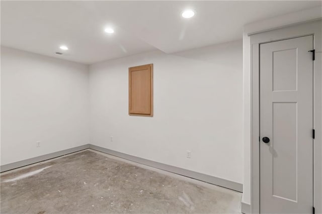 6000 El Monte St, Fairway, KS 66205 - empty room with recessed lighting and concrete floors