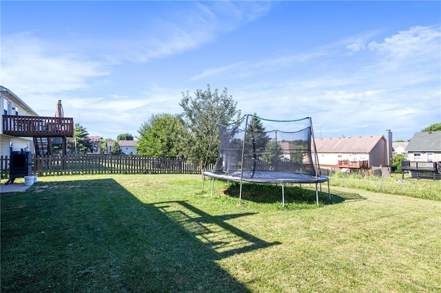 4416 Broadway Ter, Leavenworth, KS 66048 - view of yard with a trampoline
