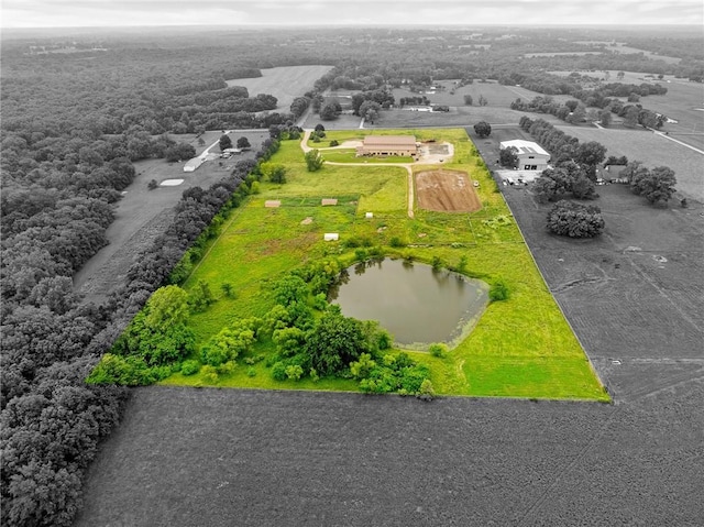 204 E Casey Rd, Lone Jack, MO 64070 - aerial view of a large body of water