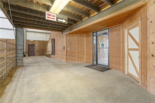 204 E Casey Rd, Lone Jack, MO 64070 - basement featuring wooden walls