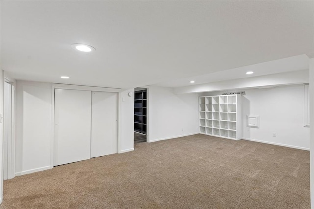 10136 Barton St, Overland Park, KS 66214 - finished below grade area with carpet floors and recessed lighting