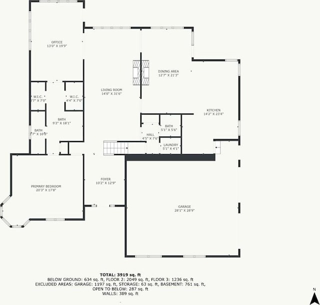 414 N 4th St, Gower, MO 64454 - view of floor plan / room layout