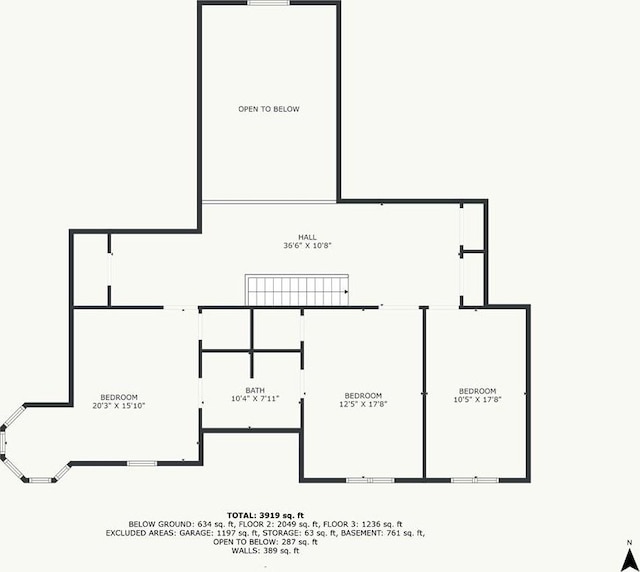 414 N 4th St, Gower, MO 64454 - view of floor plan / room layout