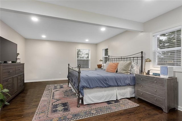 1304 Nashua Rd, Liberty, MO 64068 - bedroom with dark wood finished floors and recessed lighting
