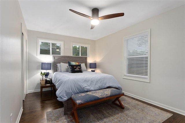 1304 Nashua Rd, Liberty, MO 64068 - bedroom with wood finished floors and ceiling fan