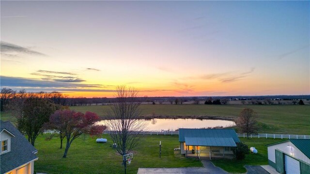26528-23.09 S Metcalf Rd, Louisburg, KS 66053 - aerial view of a nearby body of water
