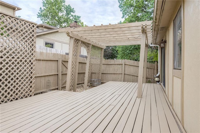 10902 W 96th Ter, Overland Park, KS 66214 - wooden deck featuring a pergola