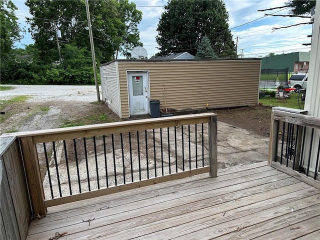 305 E Main St, Richmond, MO 64085 - deck with an outdoor structure