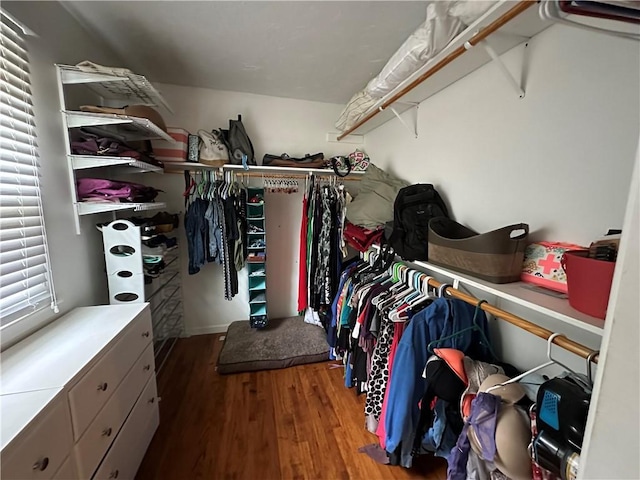 8708 W 92nd St, Overland Park, KS 66212 - spacious closet with wood finished floors