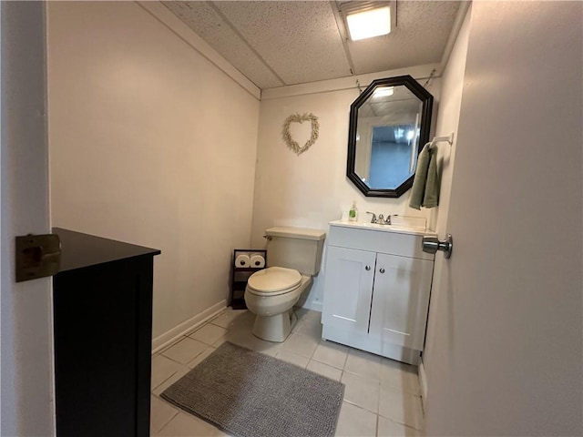 8708 W 92nd St, Overland Park, KS 66212 - half bath featuring vanity and tile patterned flooring