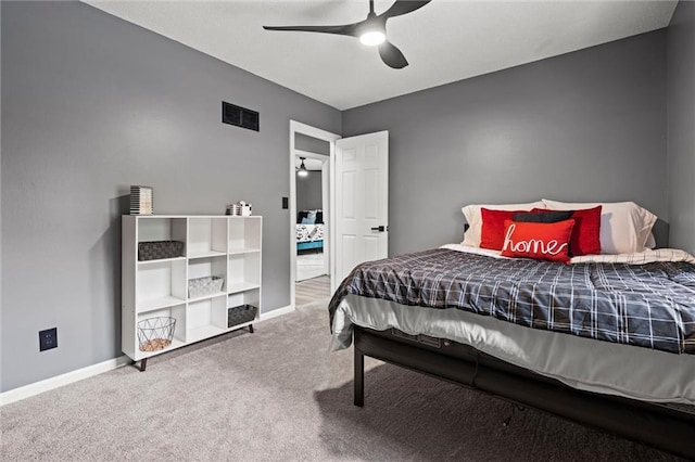 1208 SW Speas Dr, Blue Springs, MO 64014 - bedroom featuring carpet flooring and ceiling fan