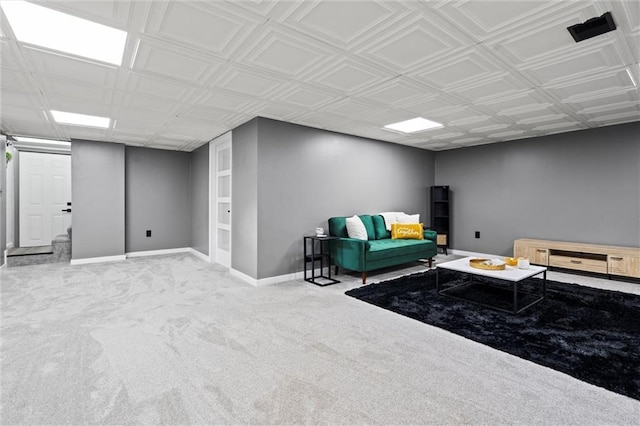 1208 SW Speas Dr, Blue Springs, MO 64014 - carpeted living area featuring baseboards