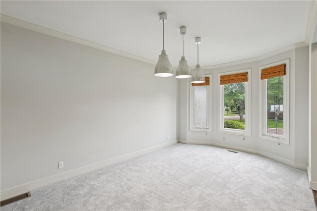 12909 Maple St, Overland Park, KS 66209 - empty room with crown molding and carpet