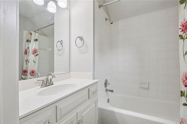 12909 Maple St, Overland Park, KS 66209 - full bath featuring shower / bath combination with curtain and vanity