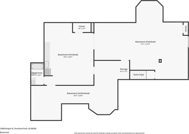 12909 Maple St, Overland Park, KS 66209 - view of floor plan / room layout