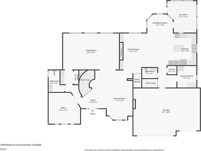 12909 Maple St, Overland Park, KS 66209 - view of home floor plan