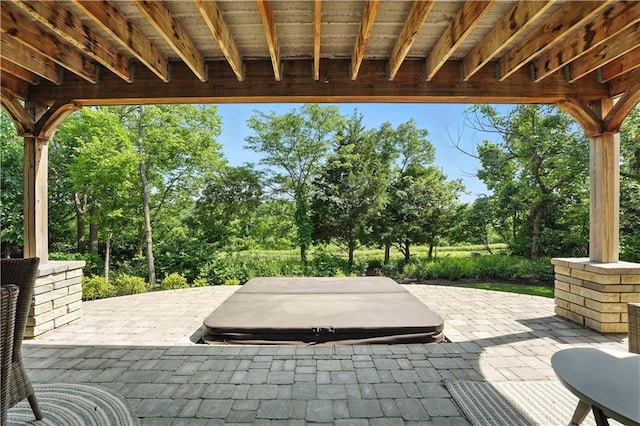 27181 W 100th Ter, Olathe, KS 66061 - view of patio / terrace featuring view of scattered trees