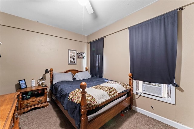 218 N 25th St, Kansas City, KS 66102 - carpeted bedroom featuring baseboards and a ceiling fan