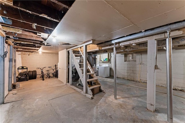 218 N 25th St, Kansas City, KS 66102 - basement with washer / dryer