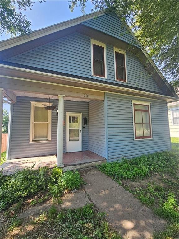 3114 Messanie St, Saint Joseph, MO 64501 - view of front of property with covered porch