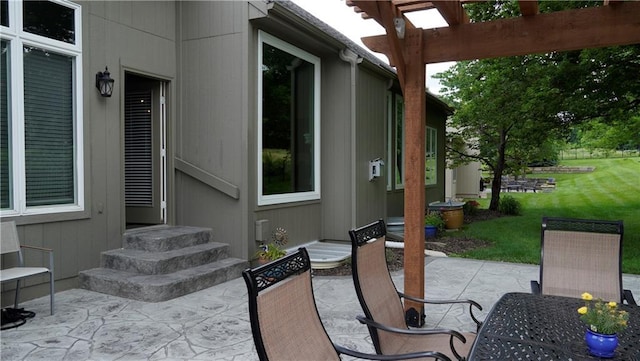 14780 S Glen Eyrie St, Olathe, KS 66061 - view of patio / terrace with a pergola