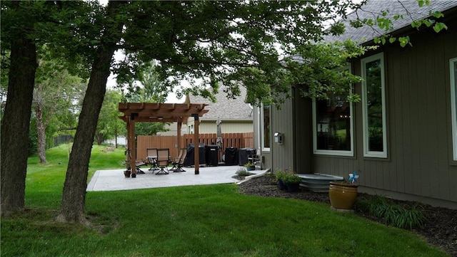 14780 S Glen Eyrie St, Olathe, KS 66061 - view of yard featuring a pergola and a patio area