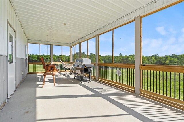 18405 371st Hwy, Platte City, MO 64079 - sunroom / solarium with view of wooded area