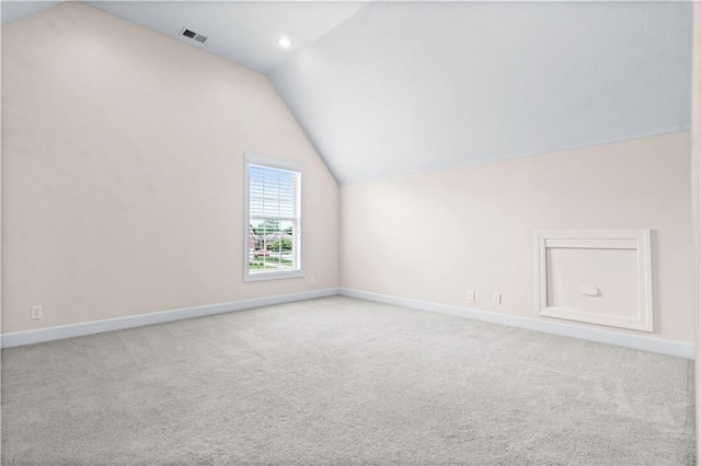 4204 SW Duck Pond Dr, Lees Summit, MO 64082 - bonus room with vaulted ceiling, carpet flooring, and recessed lighting
