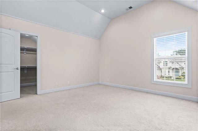 4204 SW Duck Pond Dr, Lees Summit, MO 64082 - bonus room featuring vaulted ceiling, light colored carpet, and recessed lighting