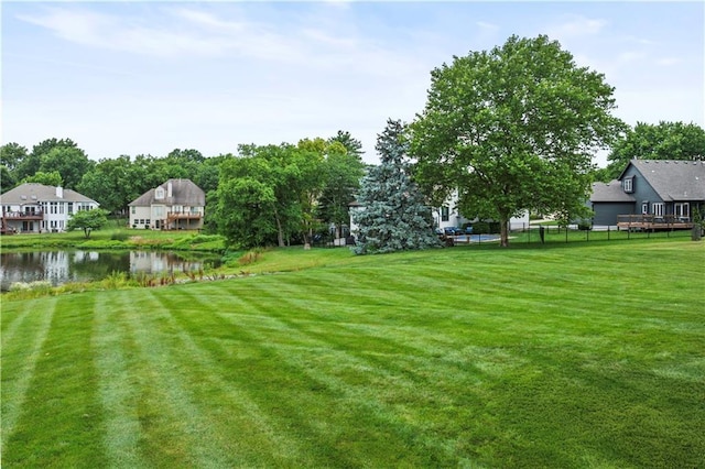 4204 SW Duck Pond Dr, Lees Summit, MO 64082 - view of green lawn with a water view