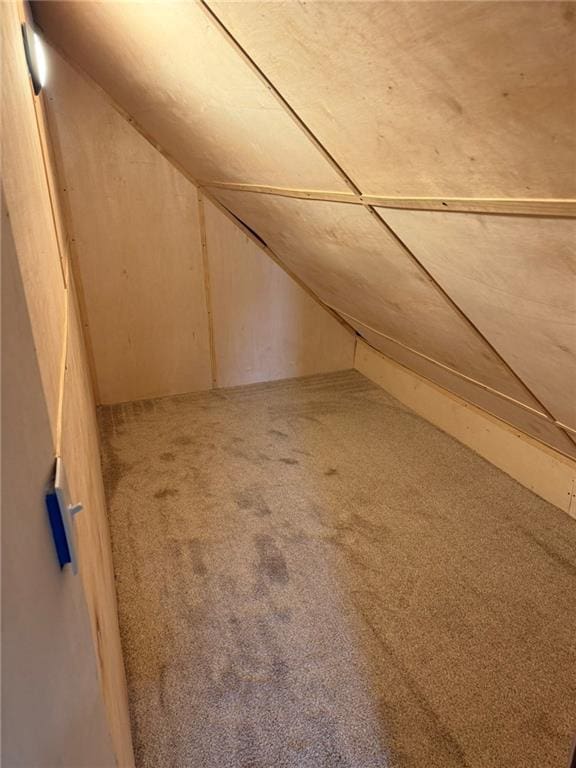 915 Des Moines St, Burlington, KS 66839 - additional living space with lofted ceiling and carpet floors