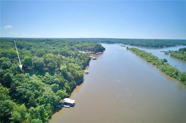 28767 Parkway Dr, Warsaw, MO 65355 - aerial view of a large body of water and a forest