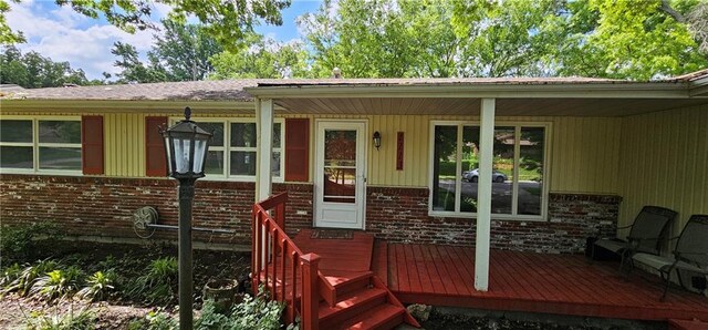 1113 W 27th St, Lawrence, KS 66046 - view of exterior entry with brick siding