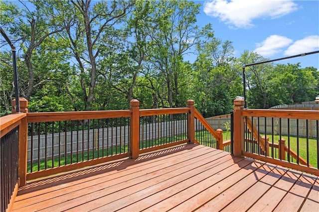20015 W 221st St, Spring Hill, KS 66083 - deck with a fenced backyard