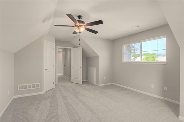 6110 NE 118th St, Kansas City, MO 64156 - bonus room featuring lofted ceiling, carpet, and ceiling fan