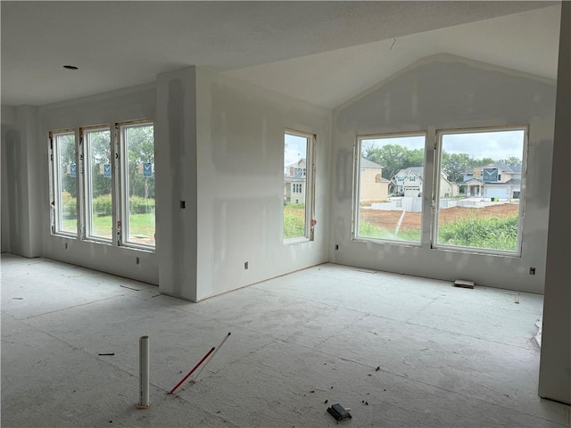 18505 Mohawk Ln, Overland Park, KS 66085 - spare room with lofted ceiling