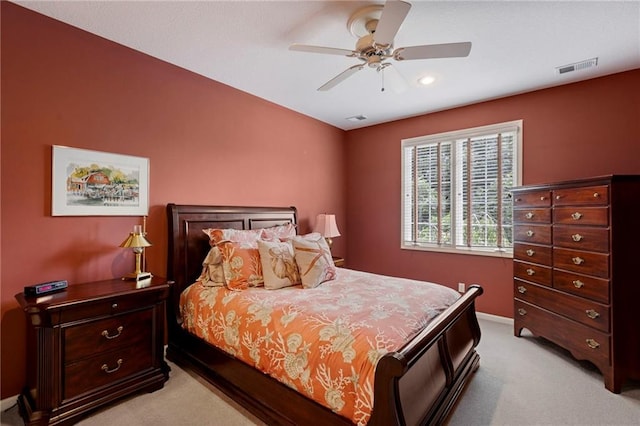 5716 W 146th St, Overland Park, KS 66223 - bedroom featuring light colored carpet, ceiling fan, and recessed lighting