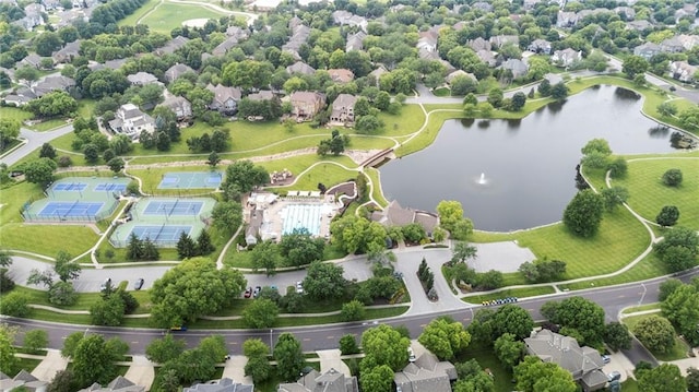5716 W 146th St, Overland Park, KS 66223 - aerial perspective of suburban area with a nearby body of water