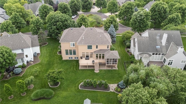 5716 W 146th St, Overland Park, KS 66223 - aerial perspective of suburban area