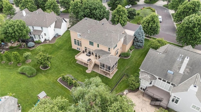 5716 W 146th St, Overland Park, KS 66223 - aerial perspective of suburban area