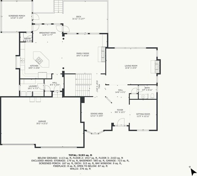 5716 W 146th St, Overland Park, KS 66223 - view of floor plan / room layout