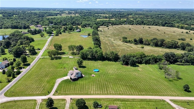 198 SE 455th Rd, Warrensburg, MO 64093 - aerial overview of property's location featuring rural landscape and rows of crops